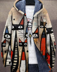 Cool Cat Print Jacket for Men