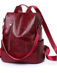 Premium Leather Backpack with Smart Storage