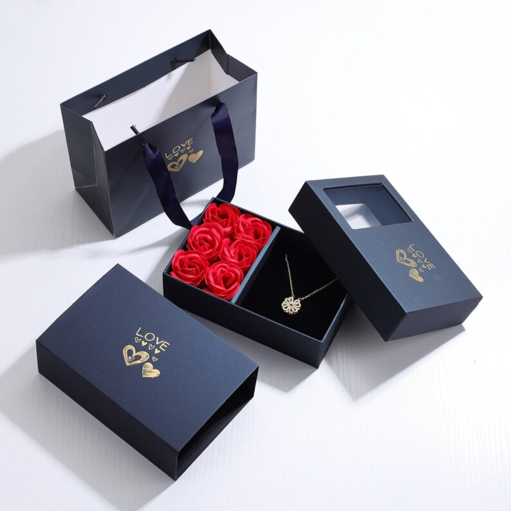 Lucky Heart Necklace with Dainty Shine