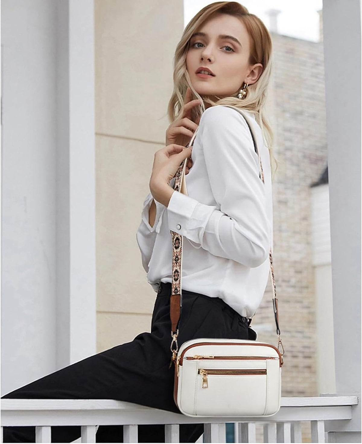 Refined Leather Shoulder Bag