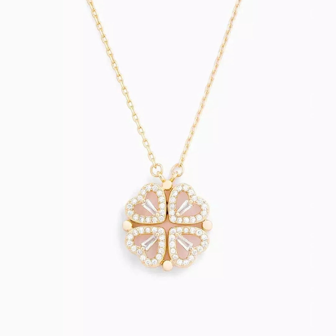Lucky Heart Necklace with Dainty Shine
