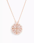 Lucky Heart Necklace with Dainty Shine