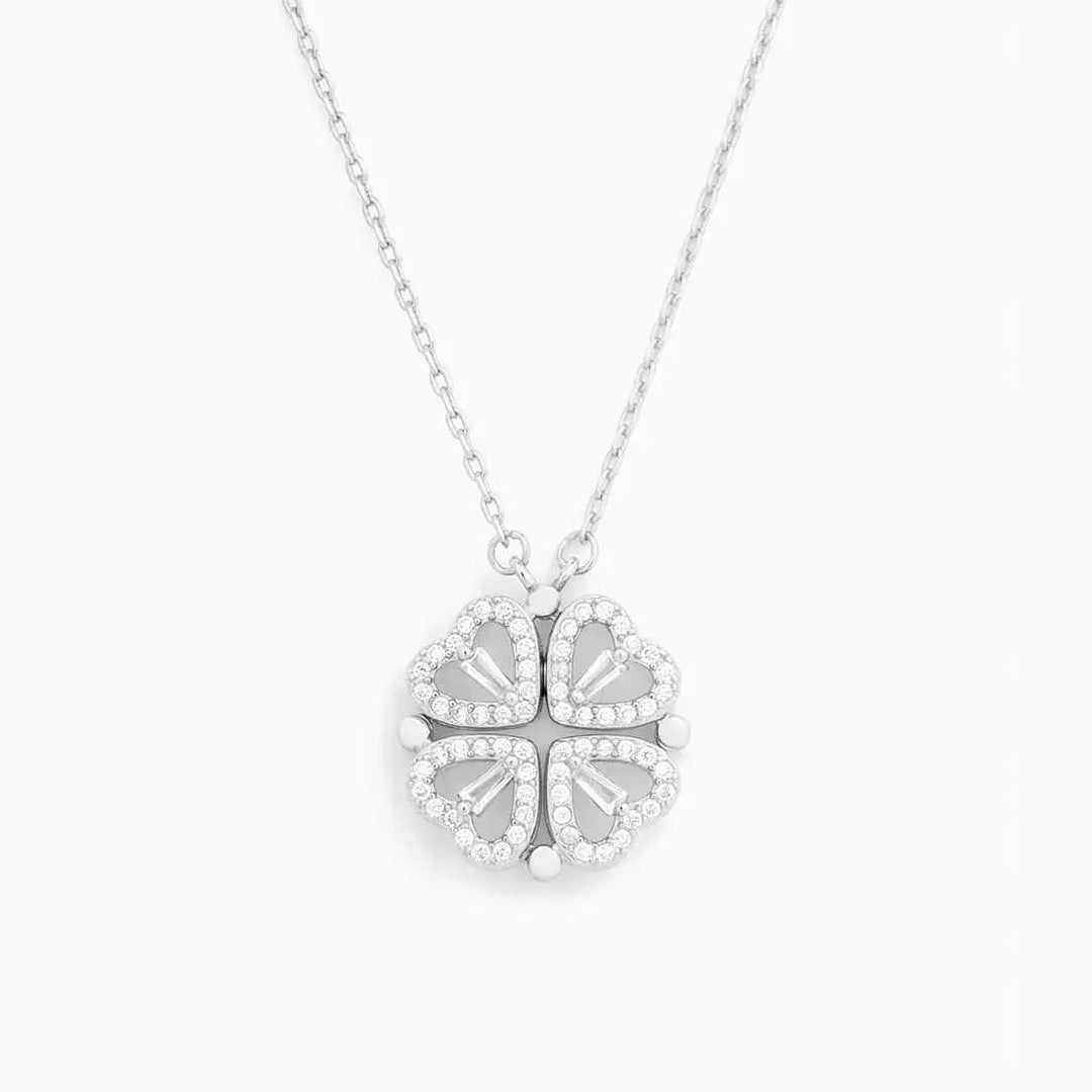 Lucky Heart Necklace with Dainty Shine