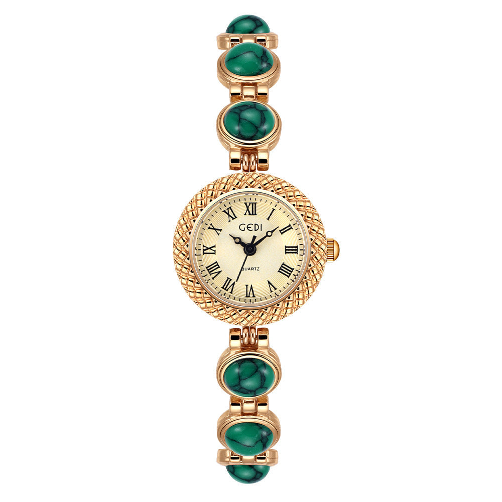 Gedi Rainbow Cat’s Eye Bracelet Watch