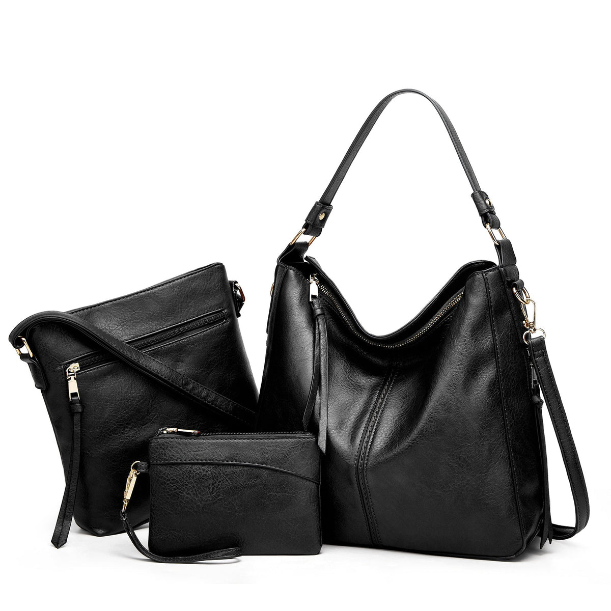 Stylish Leather Bag with Sleek Finish