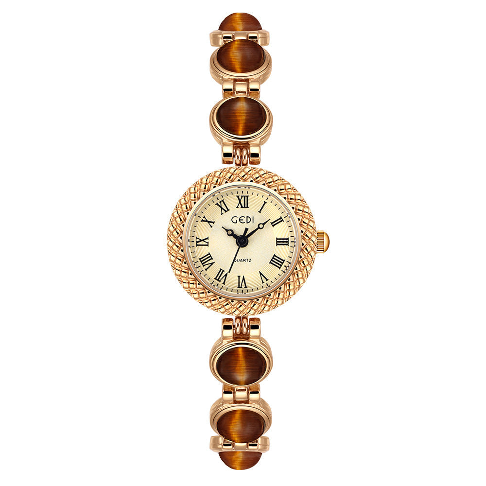 Gedi Rainbow Cat’s Eye Bracelet Watch