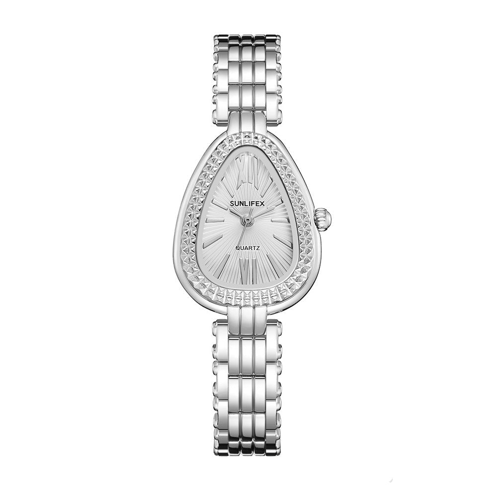 Elegant Snake-Head Bracelet Watch