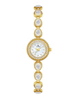 French-Style Waterdrop Crystal Watch