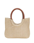 Korean-Style Woven Straw Handbag