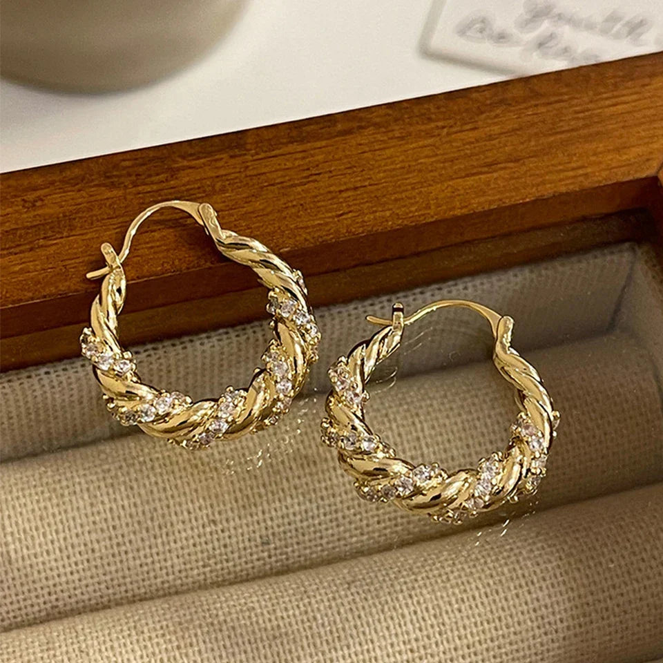 Chic Zircon Wrap Earrings for Stylish Looks