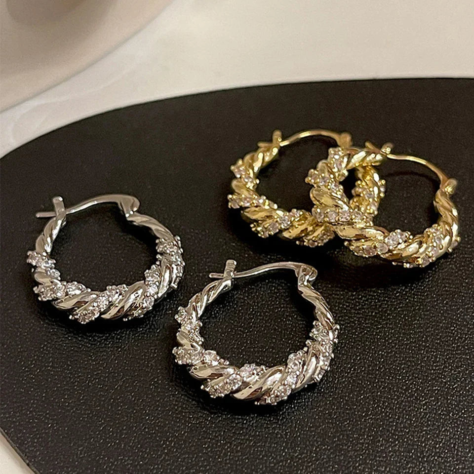 Chic Zircon Wrap Earrings for Stylish Looks
