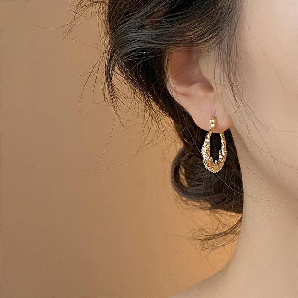Chic Zircon Wrap Earrings for Stylish Looks