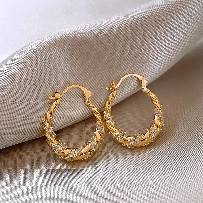 Chic Zircon Wrap Earrings for Stylish Looks