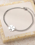 Premium Clover Bracelet with Meaningful Flair