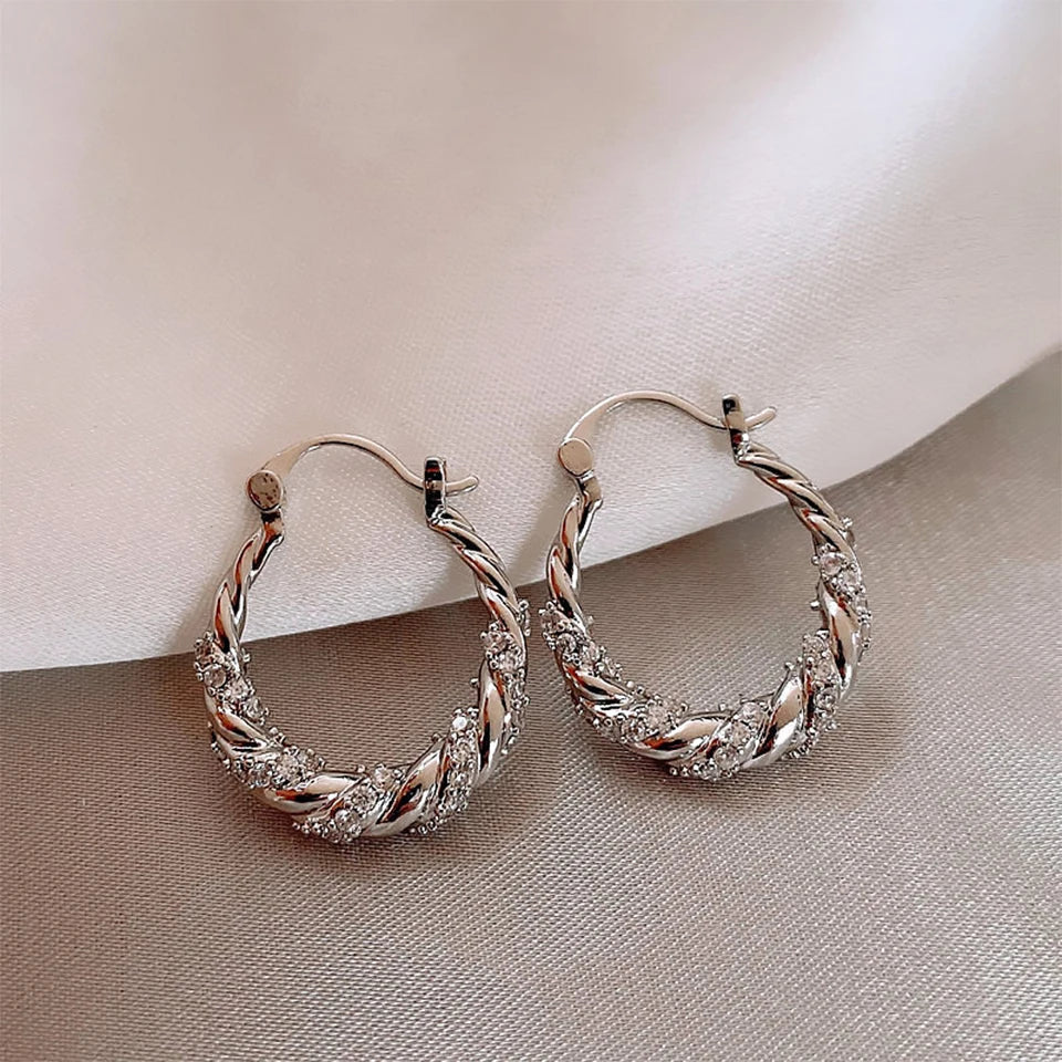 Chic Zircon Wrap Earrings for Stylish Looks