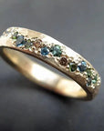 Gold Ring with Vintage Finish