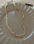 Elegant Necklace Made of Gold and Silver