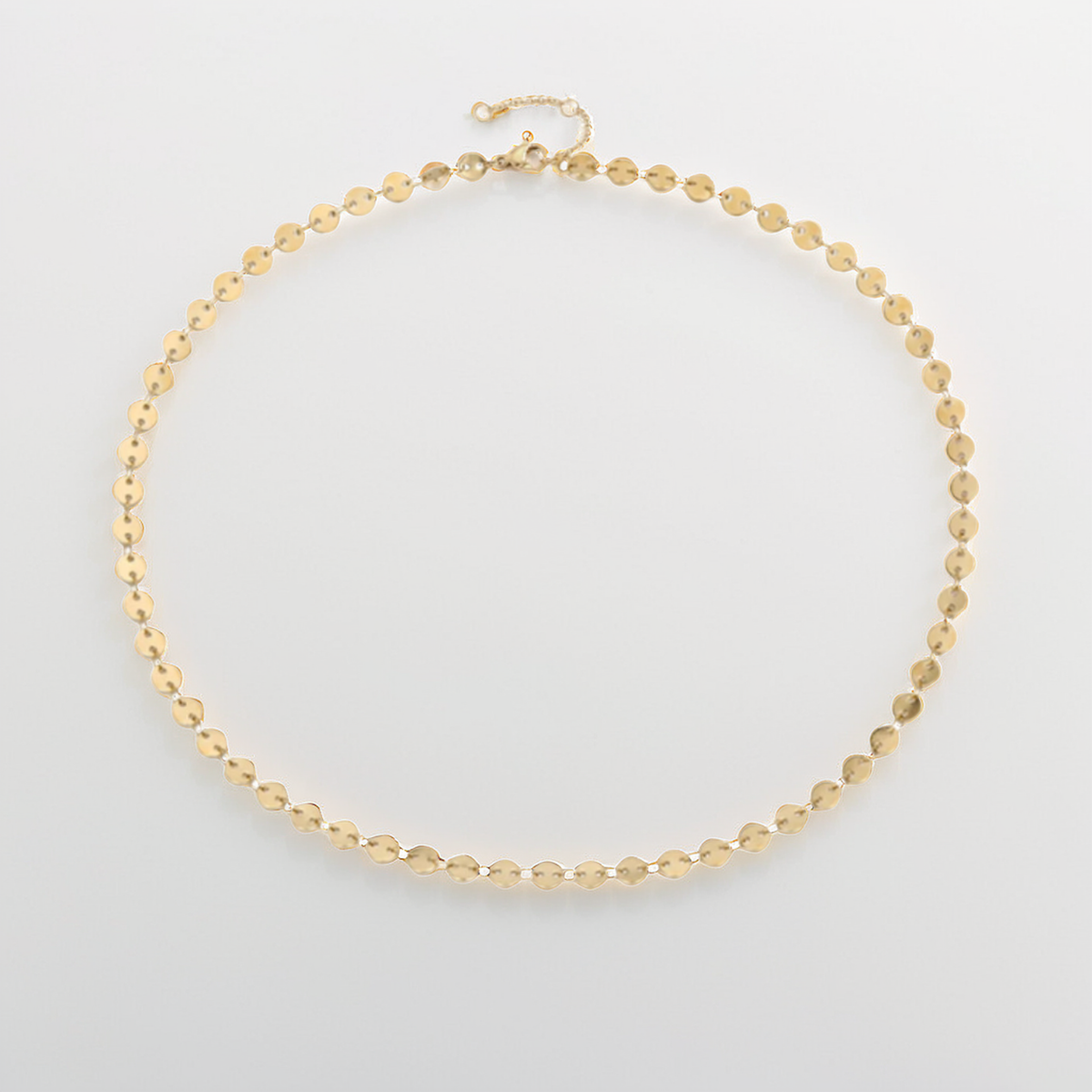 Gold Plated Disc Necklace